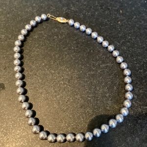 Vintage Strand of Silver Faux Pearls